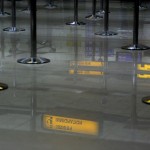 Empty immigration line