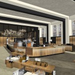 architectural rendering of the new cafe