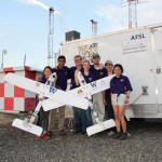 The team with their aircrafts