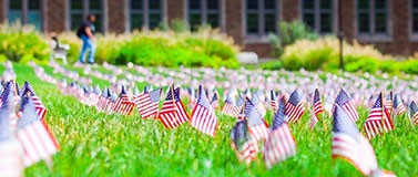 memorial day hub lawn flags