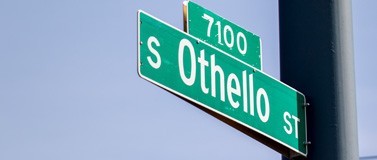 street sign of S. Othello St.