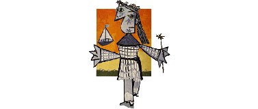 Pablo Picasso’s “Untitled” (1939) steps out of the frame.