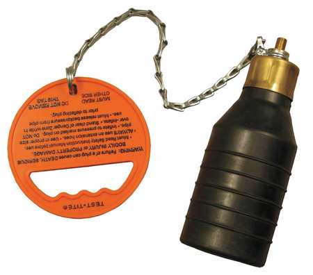 Standard Weenie Plug showing what a pneumatic test plug looks like