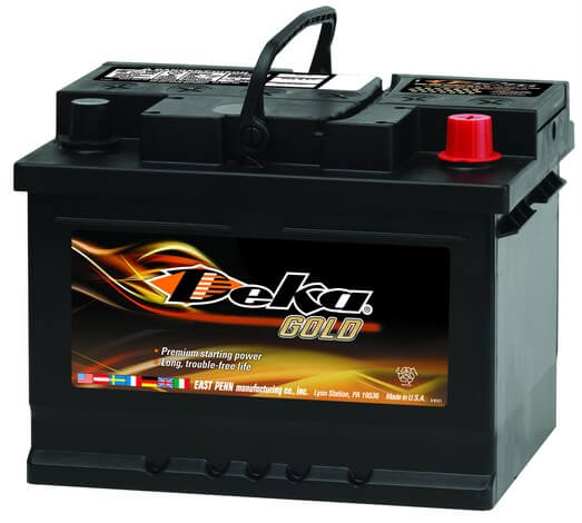 Deka / East-Penn 696RMF Group 96R 12 Volt CCA 12 CA 740 Gold / A3 - Technology- Maintenance-Free Battery Deka 696RMF