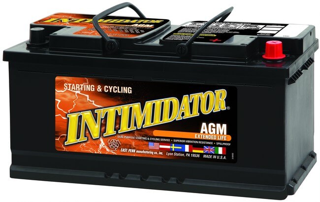 Deka / East-Penn 9A95R Group 95R 12 Volt CCA 12 CA 1050 Intimidator - Agm - Valve Regulated Battery Deka 9A95R
