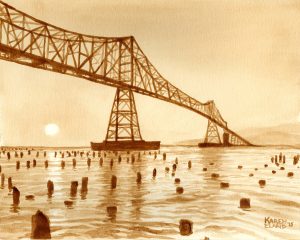 Astoria Bridge at Sunset