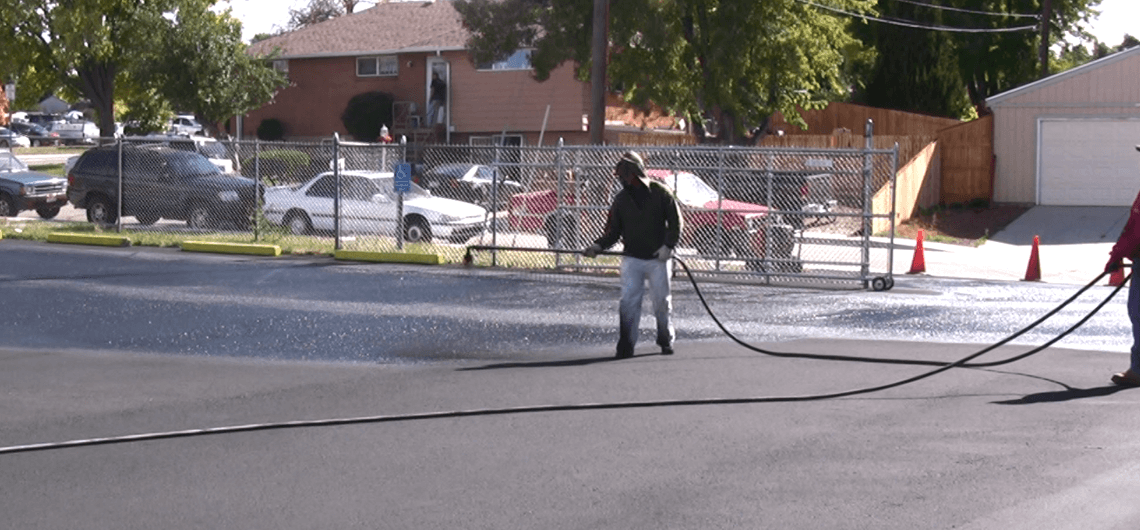 asphalt parking lot repair denver