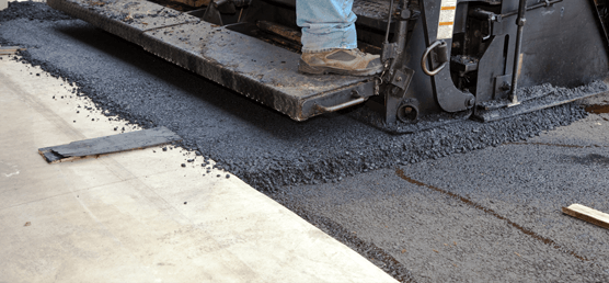 Residential asphalt driveway install