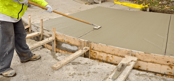 Concrete Denver city sidewalk