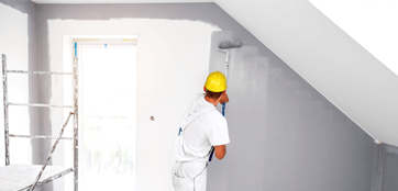 Interior wall painting on house in Denver, CO