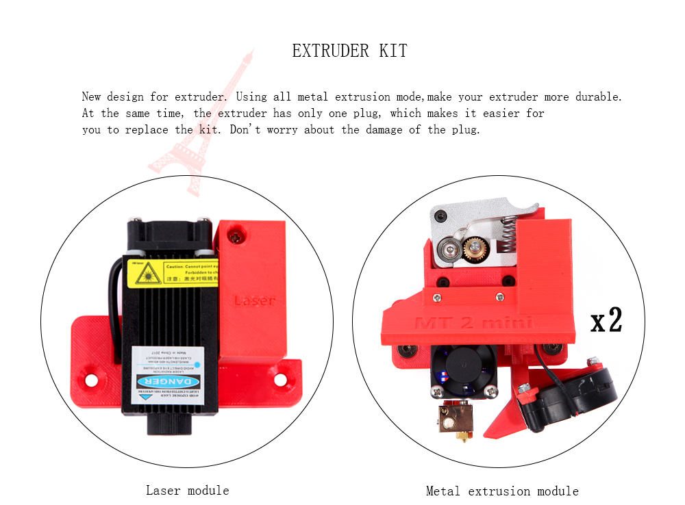 Multoo MT2 Mini Large 3D Printer