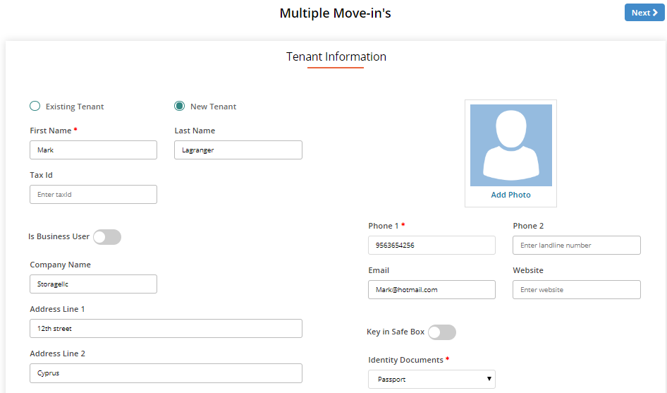 Multiple Move In
