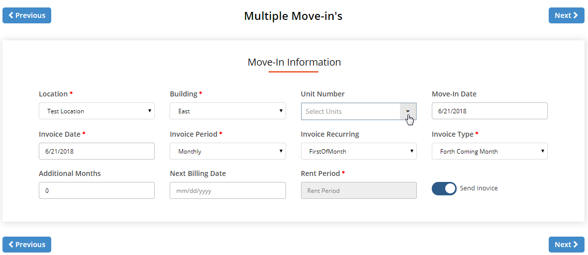 Multiple Move In