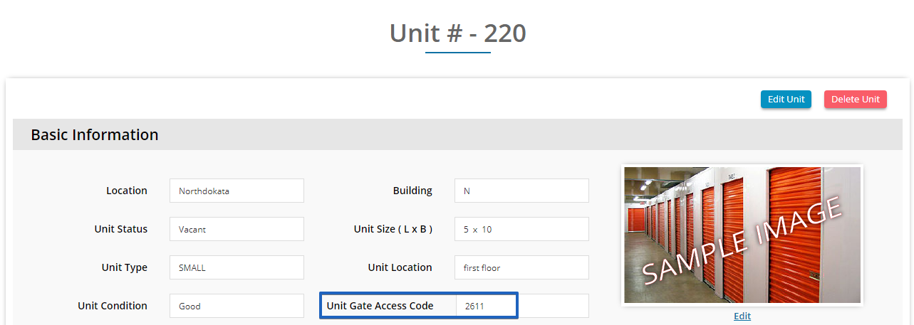 Unit Based Gate Code