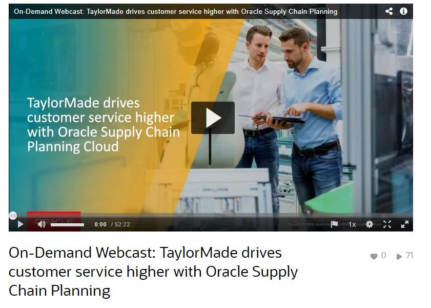 Download TaylorMade drives customer service higher with Oracle Supply