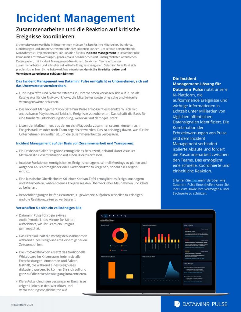 Incident Management – Zusammenarbeiten und die Reaktion auf kritische Ereignisse koordinieren