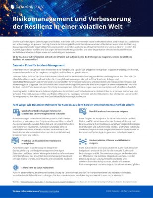 Risikomanagement und Verbesserung der Resilienz in einer volatilen Welt