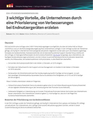 3 wichtige Vorteile, die Unternehmen durch eine Priorisierung von Verbesserungen beiEndnutzergerten erzielen