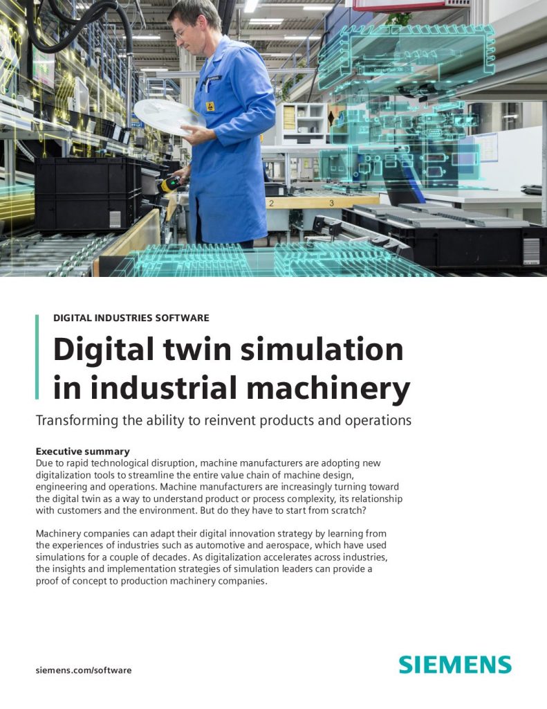 Download Digital twin simulation in industrial machinery Whitepaper ...