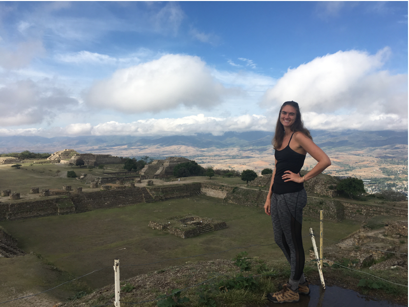 Whitney Stewart in Monte Alban, Mexico
