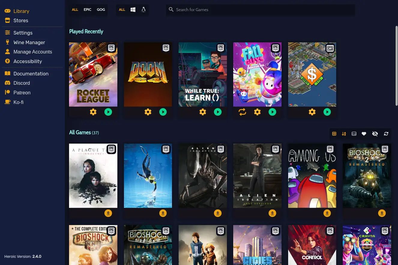 Install Heroic Games Launcher on Linux