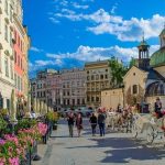 building in krakow on sunny day