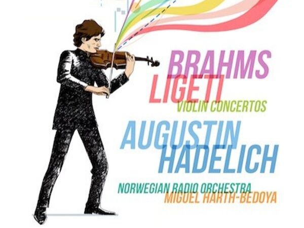 cd cover with cartoon of man playing violin