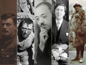 5 vintage photos of composers in the military