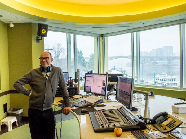Warren in studio