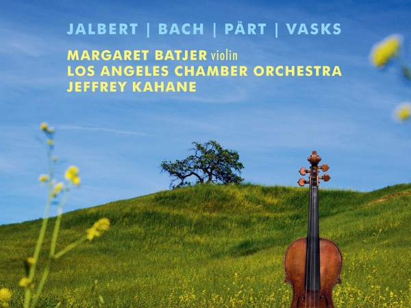 green grass and violin