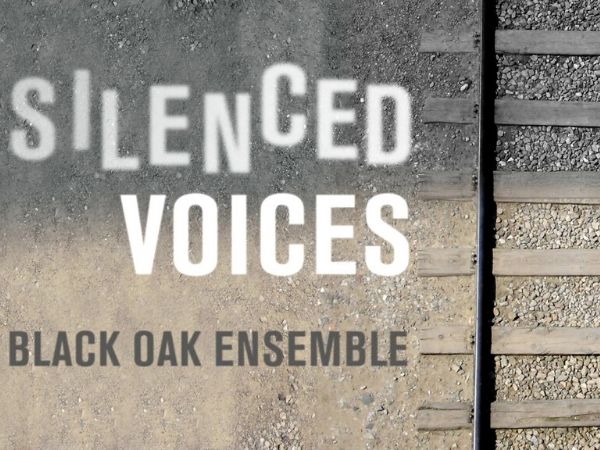 gray traintracks with silenced voices in text