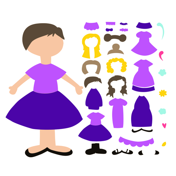 Cricut Paper Doll SVG