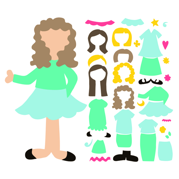 Cricut Paper Doll SVG