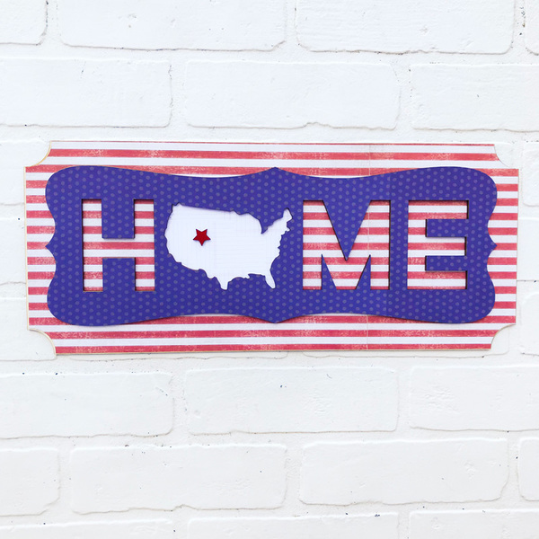 Home Sweet USA Plaque