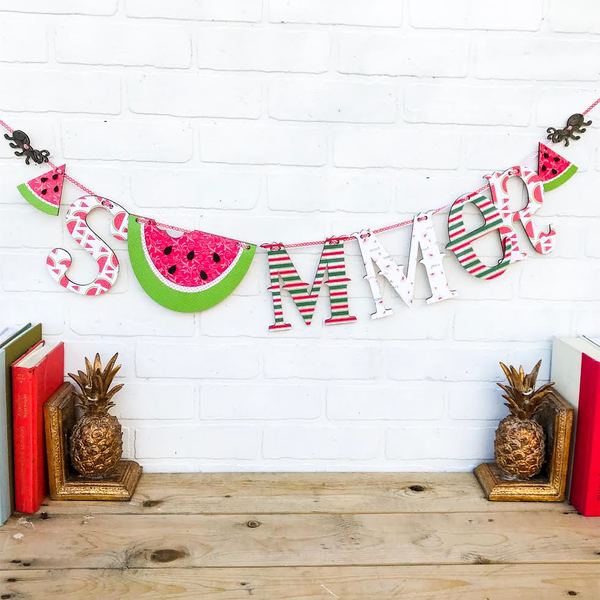 Watermelon Summer Wood Swag