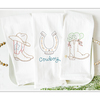 Cowboy tea towel bogo
