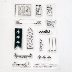 January Calendar Girl Stamp - Add On 4x6