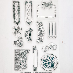 April Calendar Girl Stamp - Add On 4x6