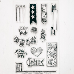 July Calendar Girl Stamp - Add On 4x6