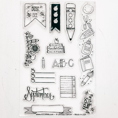 September Calendar Girl Stamp - Add On 4x6