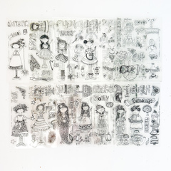 Calendar Girl Stamps 6x8 - Set of 12 