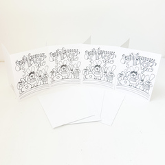 Some Bunny Loves You Greeting Cards & Envelopes (4) 4x5
