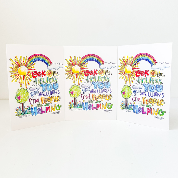 Helping Others Greeting Cards (3) 5x7