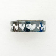 Black & White Hearts Washi Tape