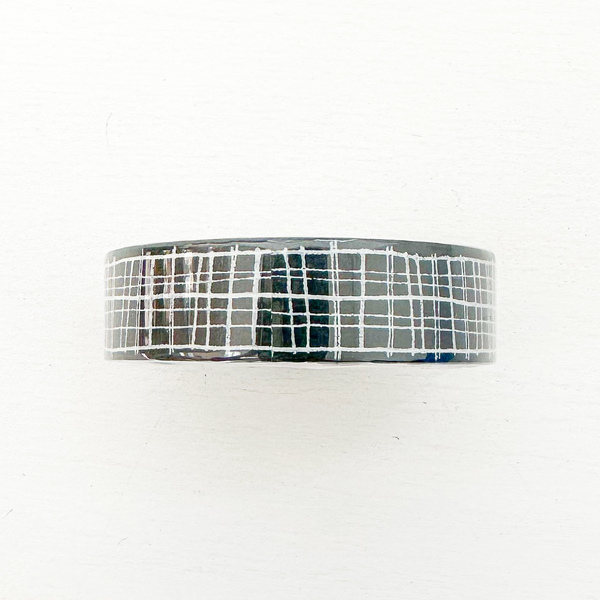 Black w/ White Grid Washi Tape