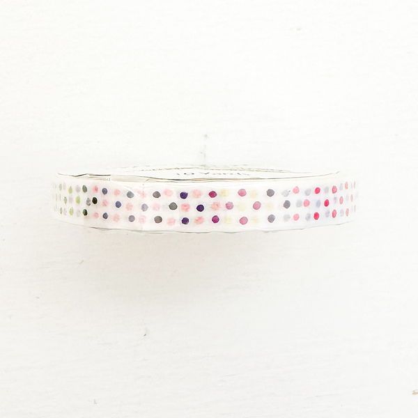 Thin Rainbow Dots Washi Tape