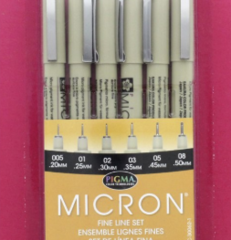 Micron Pens - Set of 6 