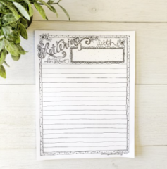 Lettering w/ Lindsay Notepad