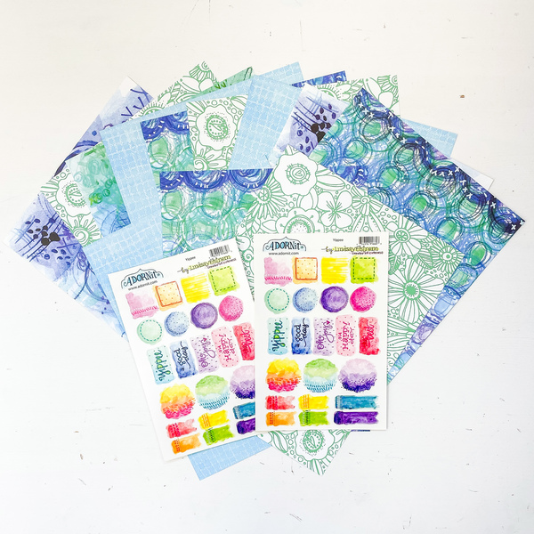 Doodle Kit #6 Paper & Sticker Pack