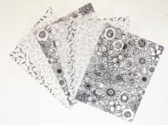 Doodle Kit #4 Vellum Paper - Set of 8